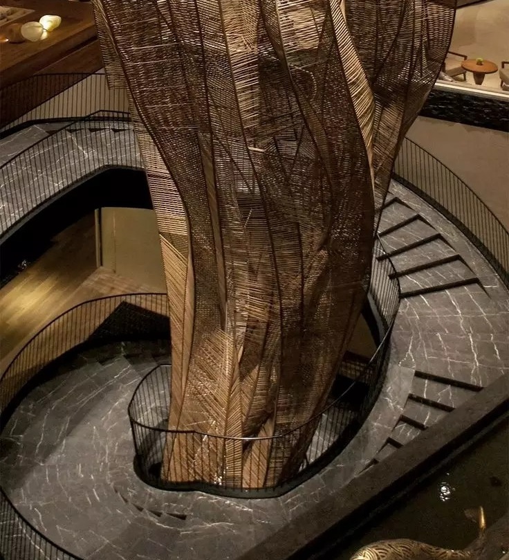 旋轉(zhuǎn)樓梯綻放石材設(shè)計(jì)的魅力